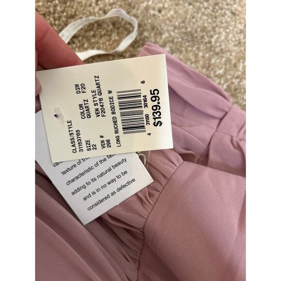 CELEBRATE DB STUDIO chiffon gathered bodice dress bridesmaid NEW SZ 22 Quartz - Picture 6 of 13